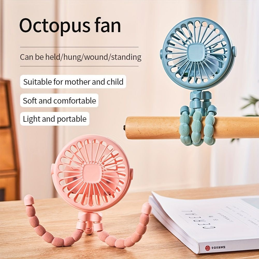 "StrollBreeze Clip-On Fan