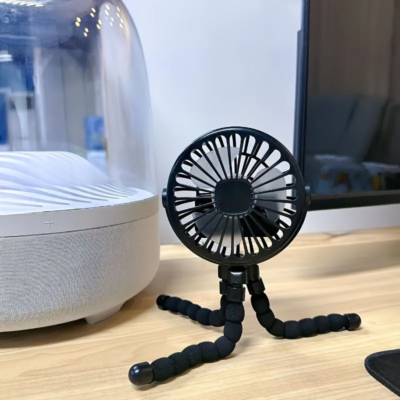 "StrollBreeze Clip-On Fan