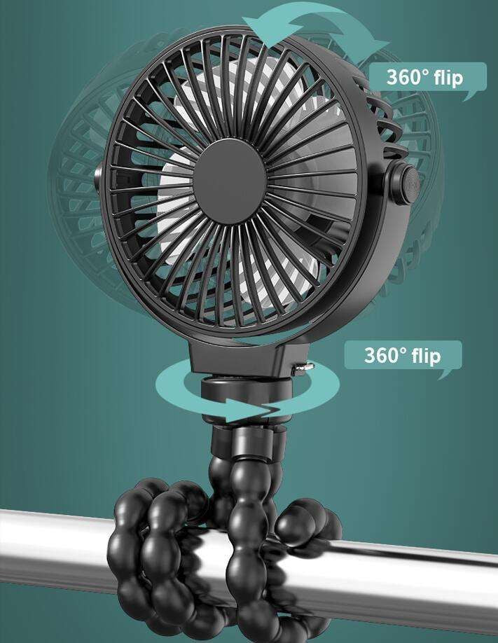 "StrollBreeze Clip-On Fan