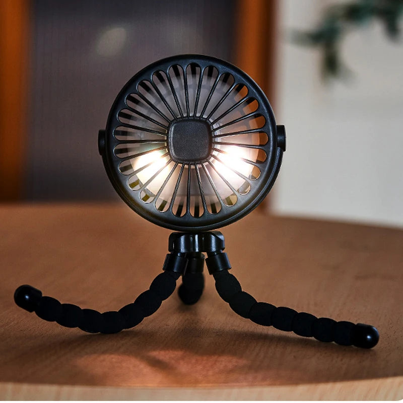 "StrollBreeze Clip-On Fan