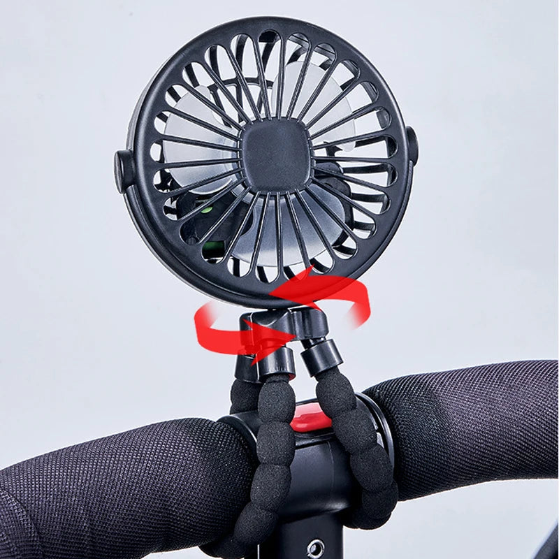 "StrollBreeze Clip-On Fan